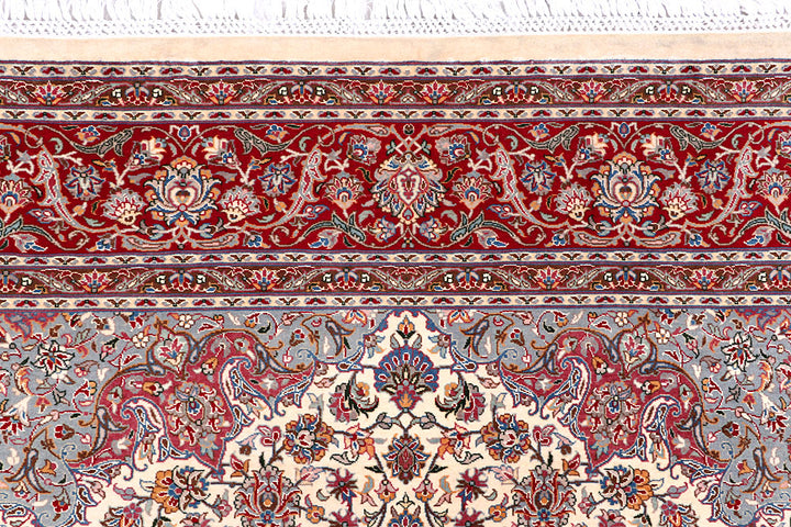 Blanched Almond Kashan 6' 2 x 9' 1 - No. 57078 - ALRUG Rug Store