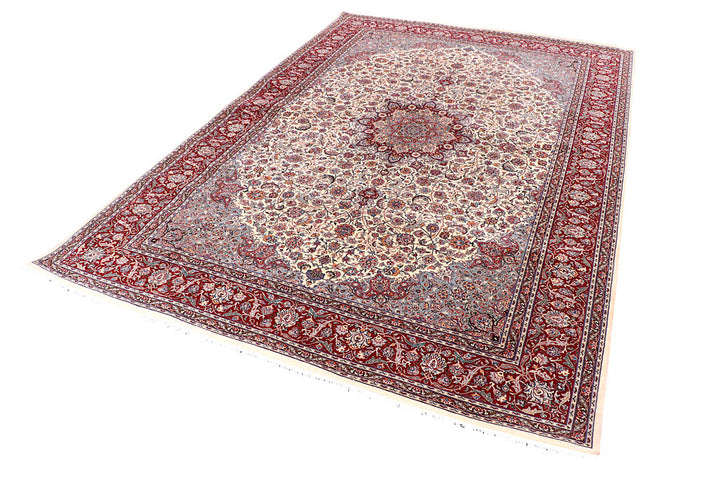 Blanched Almond Kashan 6' 2 x 9' 1 - No. 57078 - ALRUG Rug Store