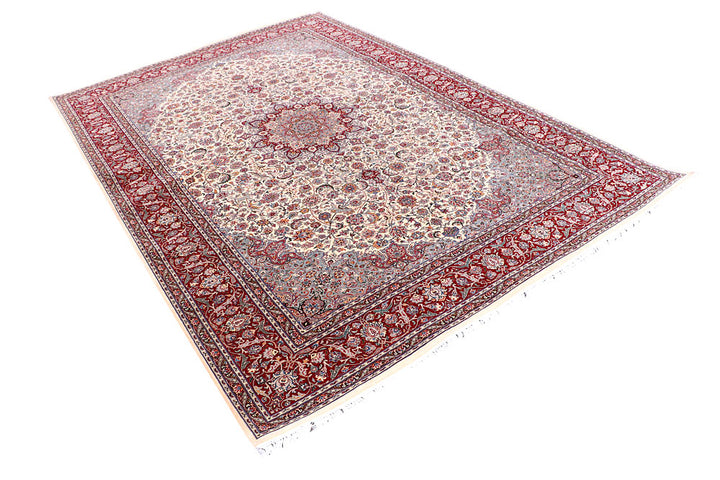 Blanched Almond Kashan 6' 2 x 9' 1 - No. 57078 - ALRUG Rug Store