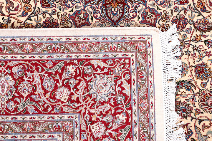 Blanched Almond Kashan 6' 2 x 9' 1 - No. 57078 - ALRUG Rug Store