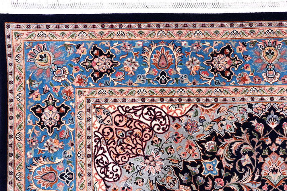 Black Ardibil 4' 6 x 7' - No. 57083 - ALRUG Rug Store