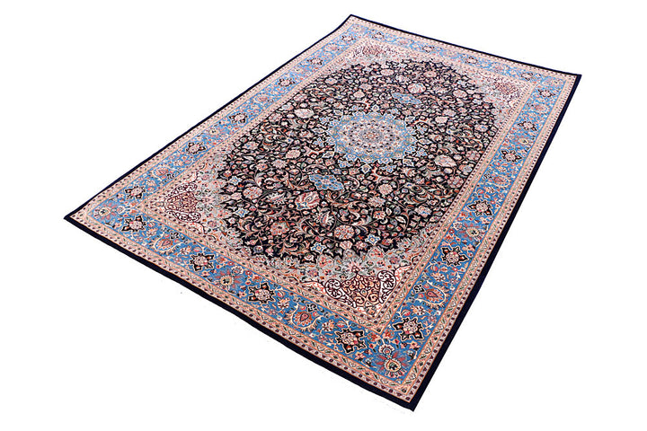Black Ardibil 4' 6 x 7' - No. 57083 - ALRUG Rug Store