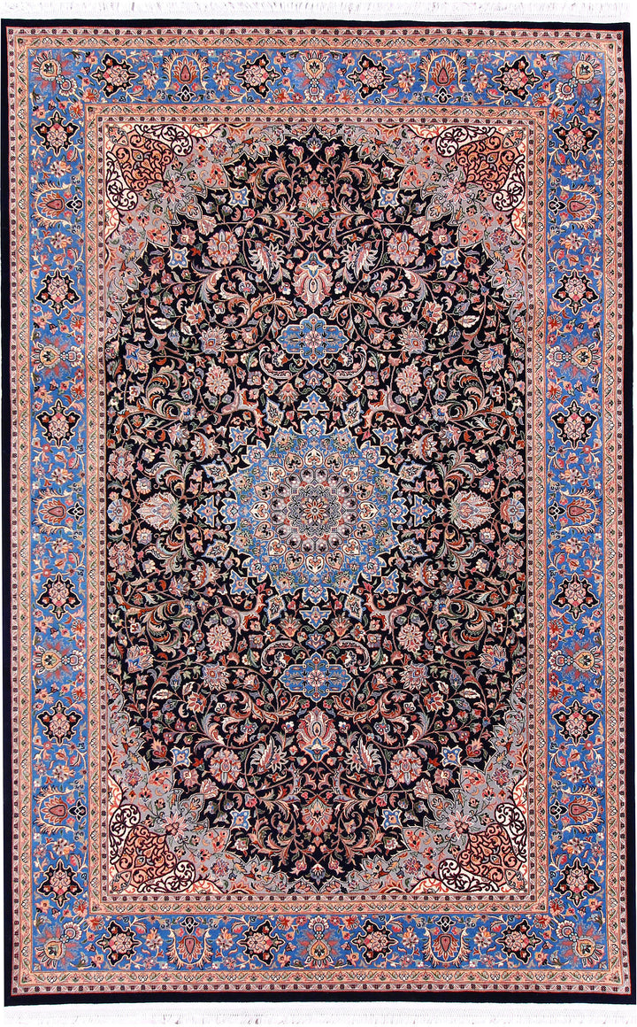 Black Ardibil 4' 6 x 7' - No. 57083 - ALRUG Rug Store