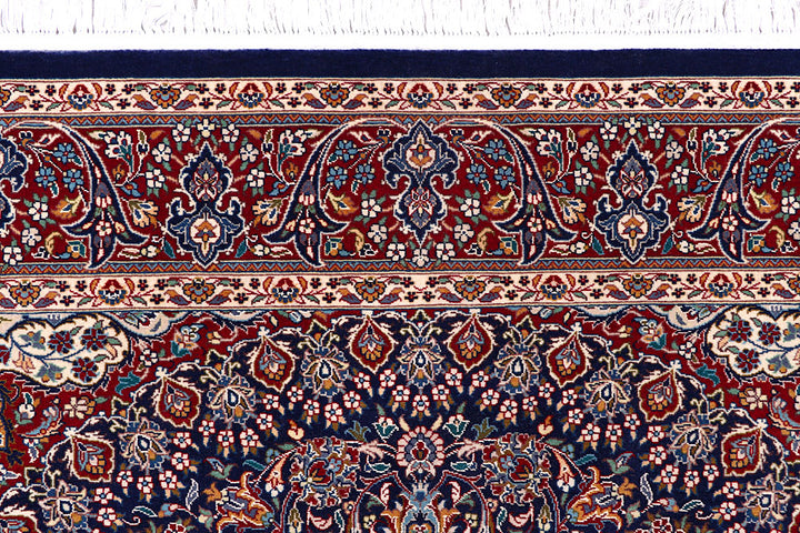 Navy Kashan 4' 7 x 6' 11 - No. 57084 - ALRUG Rug Store