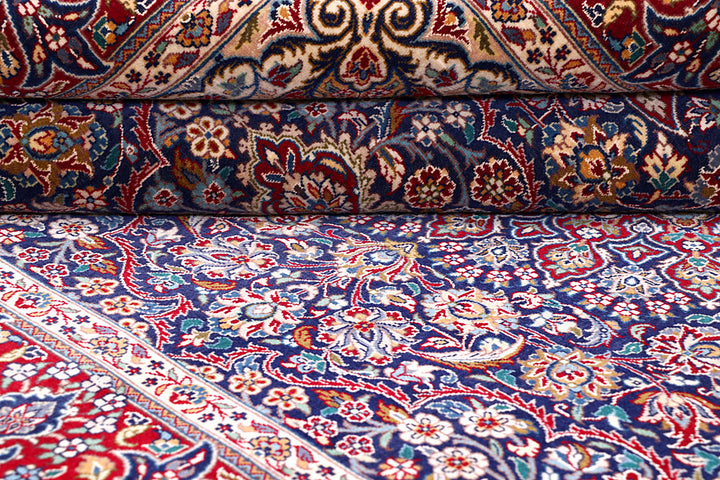 Navy Kashan 4' 7 x 6' 11 - No. 57084 - ALRUG Rug Store