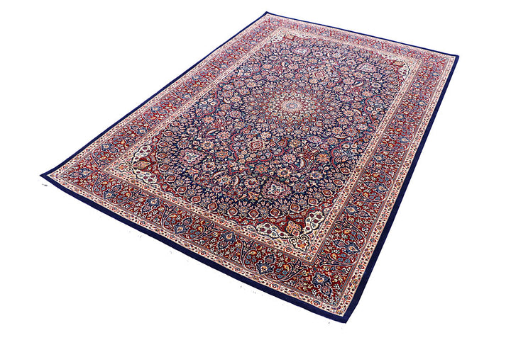 Navy Kashan 4' 7 x 6' 11 - No. 57084 - ALRUG Rug Store