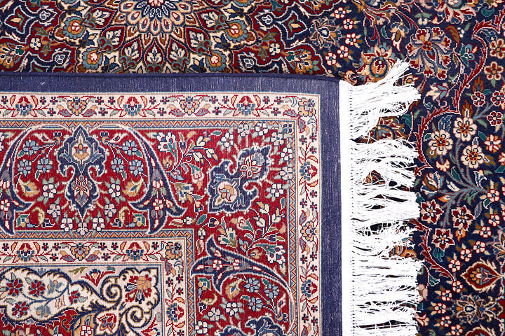 Navy Kashan 4' 7 x 6' 11 - No. 57084 - ALRUG Rug Store