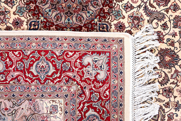 Blanched Almond Kashan 4' 7 x 7' - No. 57086 - ALRUG Rug Store