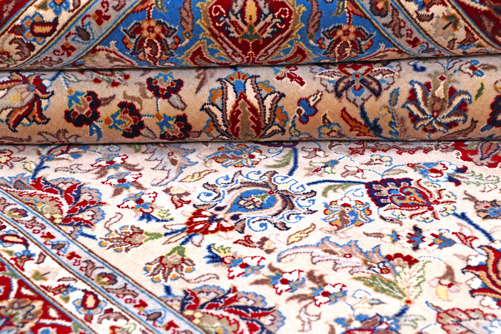 Bisque Kashan 5' 1 x 7' 10 - No. 57089 - ALRUG Rug Store