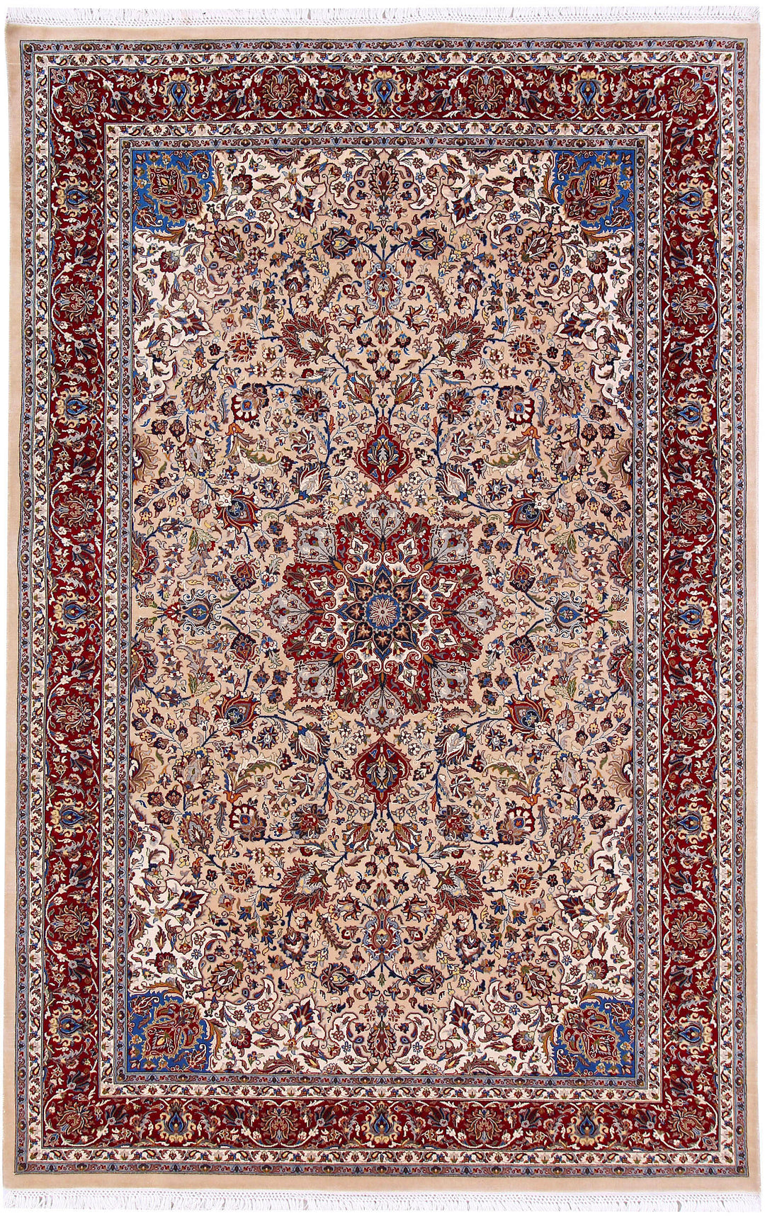 Bisque Kashan 5' 1 x 7' 10 - No. 57089 - ALRUG Rug Store