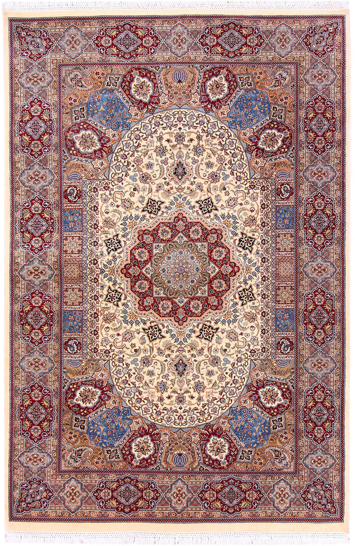Cornsilk Isfahan 4' 7 x 6' 11 - No. 57094 - ALRUG Rug Store