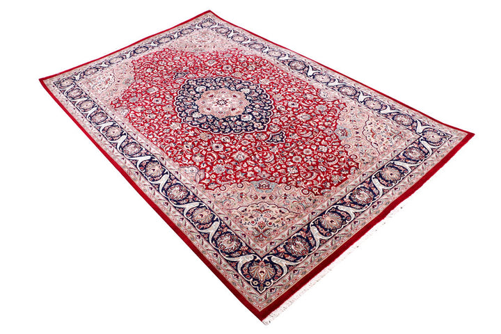 Red Isfahan 4' 7 x 7' 2 - No. 57098 - ALRUG Rug Store