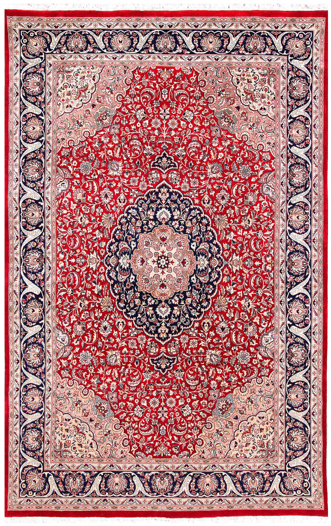 Red Isfahan 4' 7 x 7' 2 - No. 57098 - ALRUG Rug Store