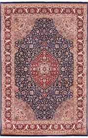 Navy Isfahan 4' 7 x 7' 1 - No. 57099 - ALRUG Rug Store