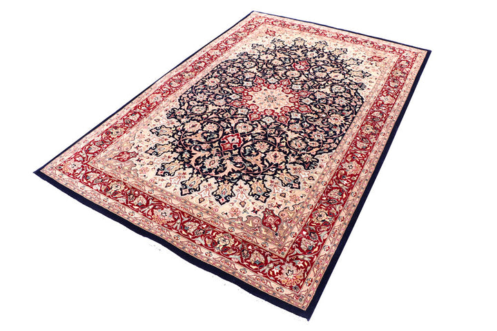 Black Ardibil 4' 7 x 7' 1 - No. 57100 - ALRUG Rug Store