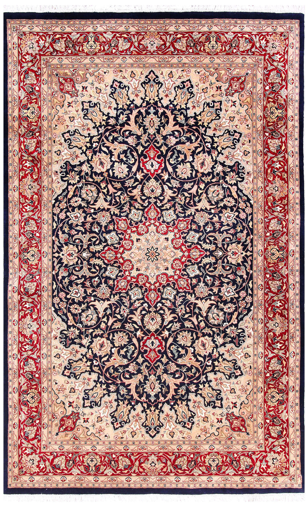 Black Ardibil 4' 7 x 7' 1 - No. 57100 - ALRUG Rug Store