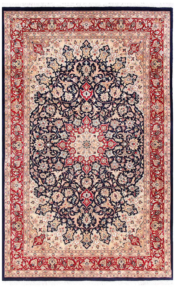 Black Ardibil 4' 7 x 7' 1 - No. 57100 - ALRUG Rug Store