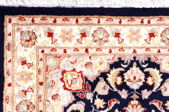 Navy Kashan 3' 2 x 5' 1 - No. 57116 - ALRUG Rug Store