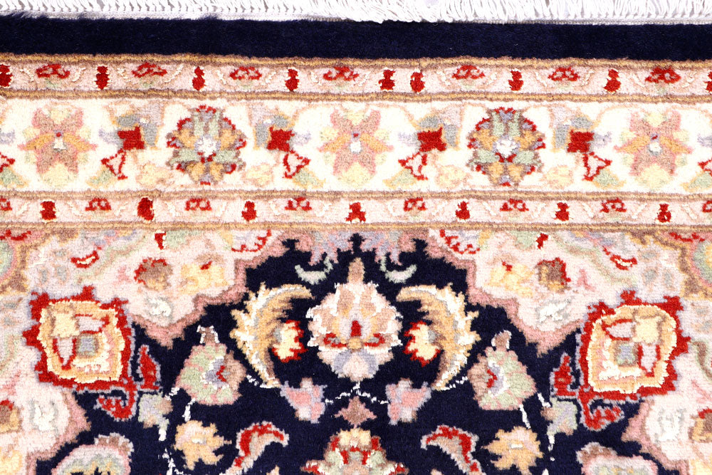 Navy Kashan 3' 2 x 5' 1 - No. 57116 - ALRUG Rug Store