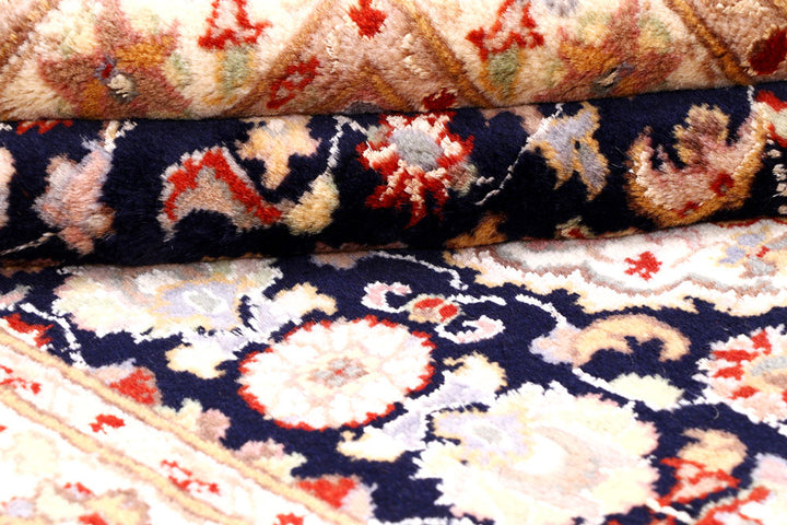 Navy Kashan 3' 2 x 5' 1 - No. 57116 - ALRUG Rug Store