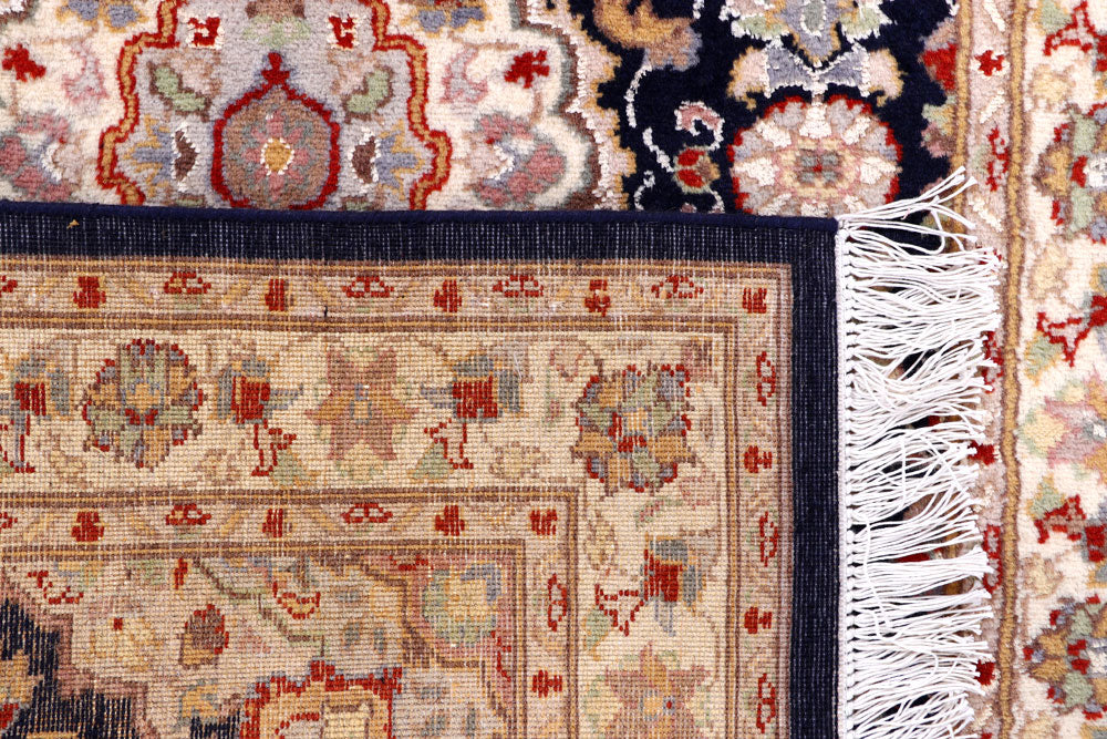 Navy Kashan 3' 2 x 5' 1 - No. 57116 - ALRUG Rug Store