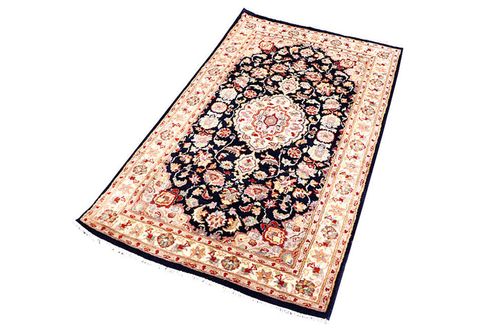 Navy Kashan 3'  1" x 5'  1" - No. QA85767