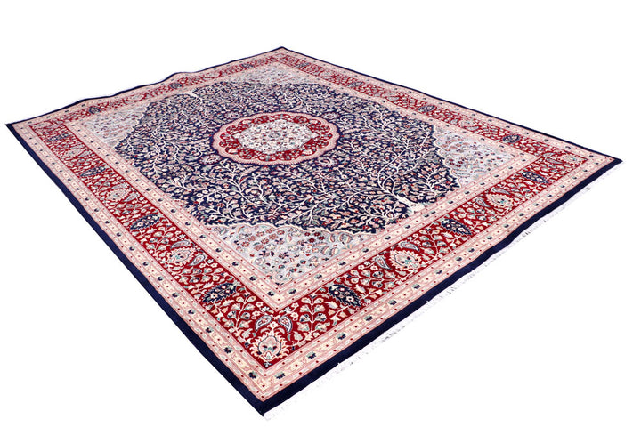 Navy Tree of Life 8' x 10' 2 - No. 57127 - ALRUG Rug Store