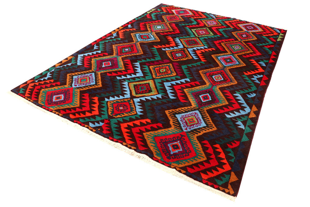 Multi Colored Baluchi 6' 7 x 9' 8 - No. 57138 - ALRUG Rug Store