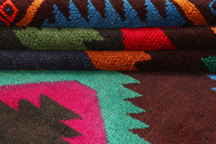 Multi Colored Baluchi 6' 9 x 9' 2 - No. 57139 - ALRUG Rug Store