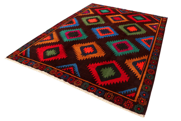 Multi Colored Baluchi 6' 9 x 9' 2 - No. 57139 - ALRUG Rug Store