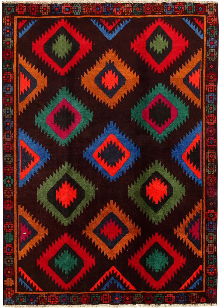 Multi Colored Baluchi 6' 9 x 9' 2 - No. 57139 - ALRUG Rug Store