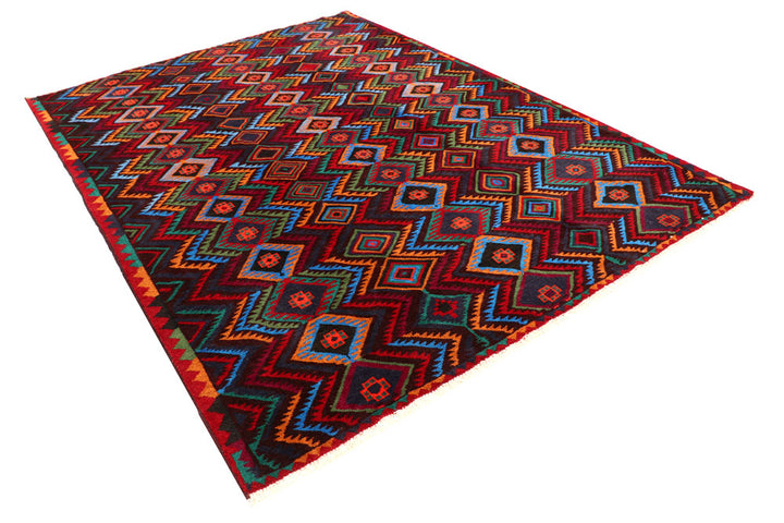 Multi Colored Baluchi 6' 9 x 9' 3 - No. 57140 - ALRUG Rug Store