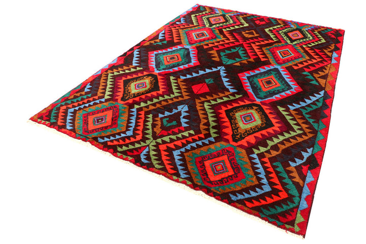 Multi Colored Baluchi 6' 4 x 9' 1 - No. 57141 - ALRUG Rug Store