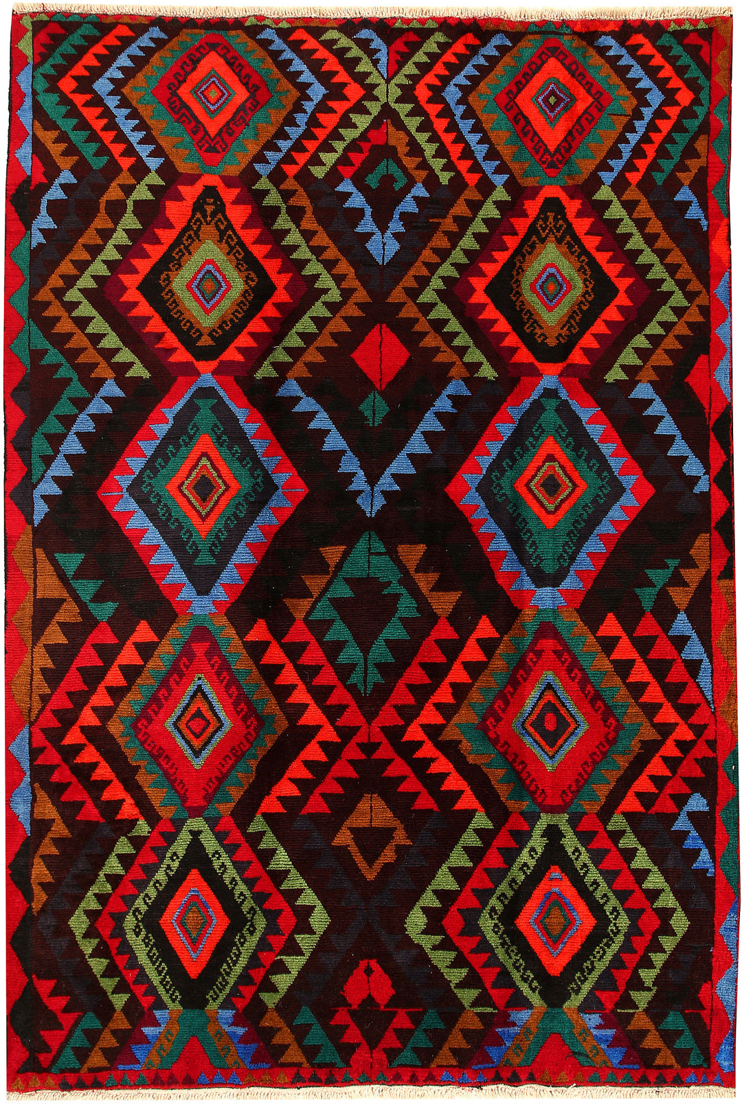 Multi Colored Baluchi 6' 4 x 9' 1 - No. 57141 - ALRUG Rug Store
