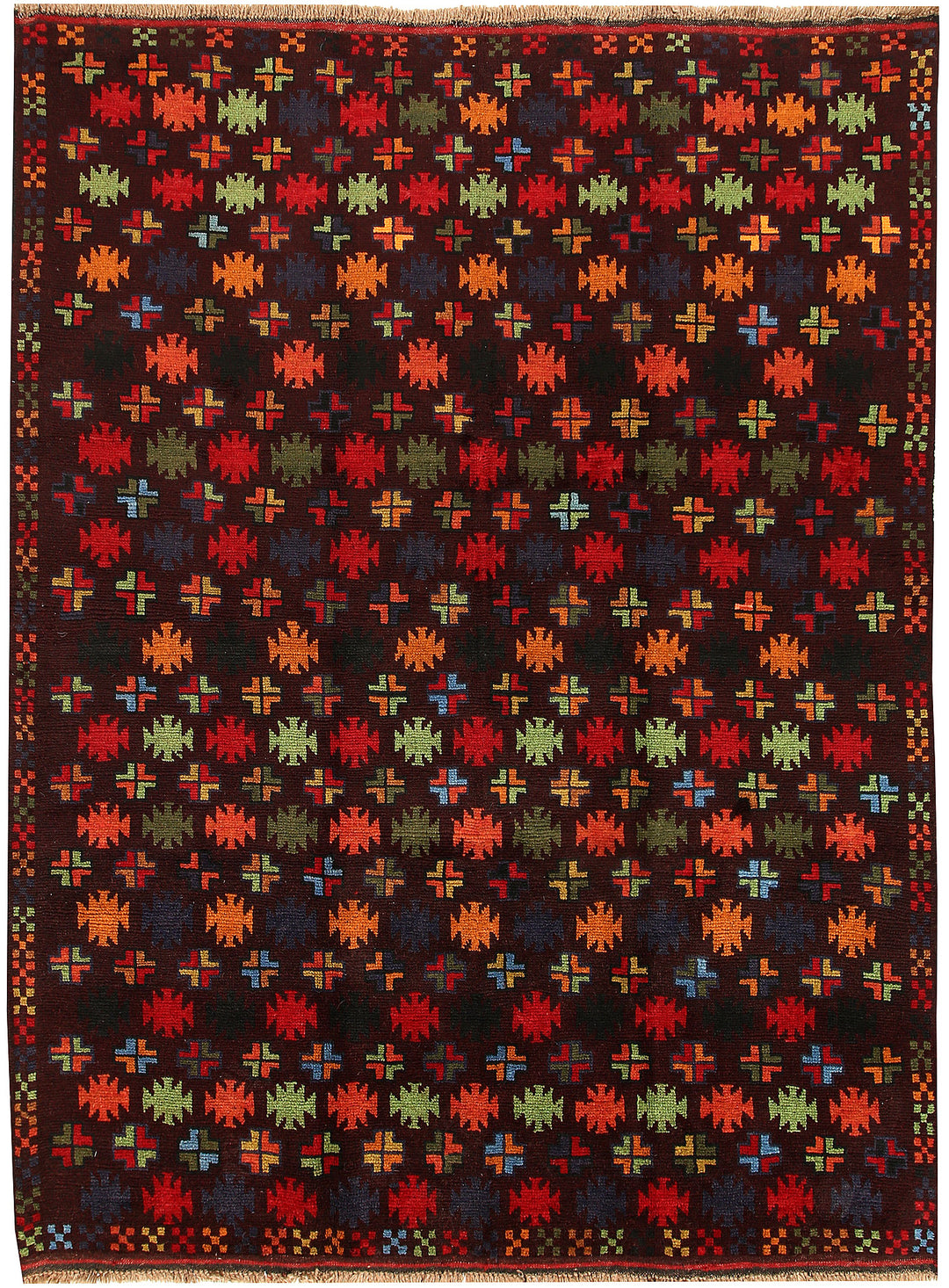Multi Colored Baluchi 5' 9 x 7' 7 - No. 57143 - ALRUG Rug Store