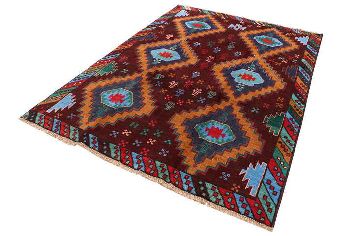 Multi Colored Baluchi 5' 9 x 7' 10 - No. 57144 - ALRUG Rug Store