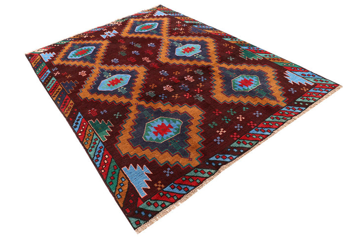 Multi Colored Baluchi 5' 9 x 7' 10 - No. 57144 - ALRUG Rug Store