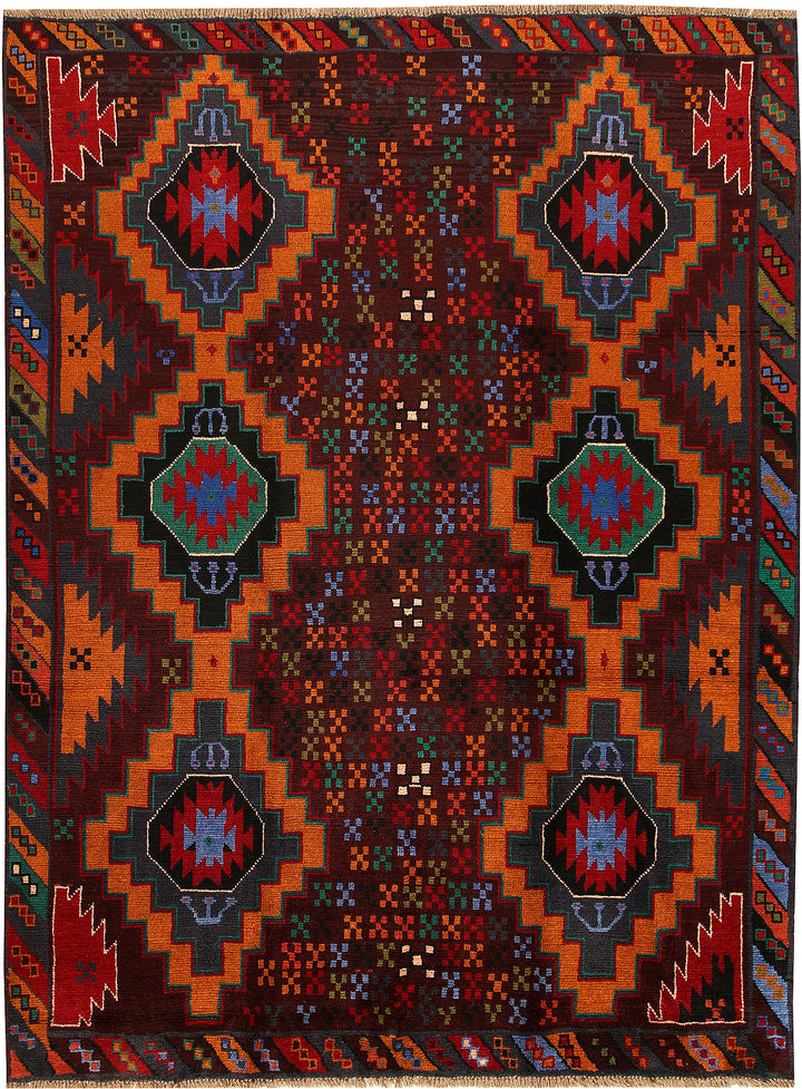Multi Colored Baluchi 6' x 8' 1 - No. 57146 - ALRUG Rug Store