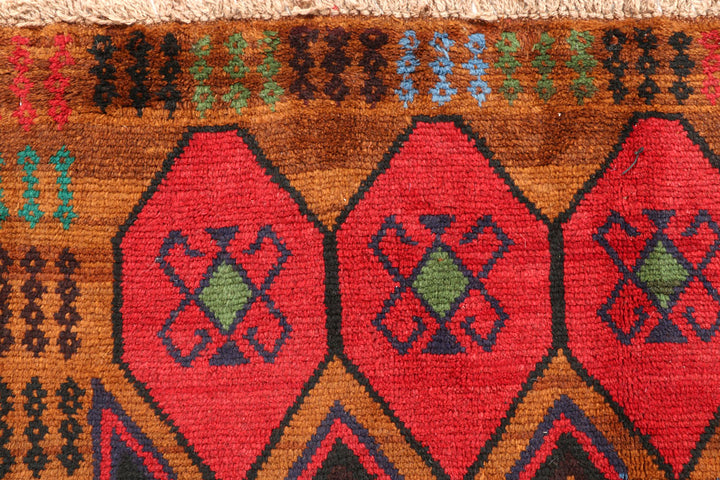 Saddle Brown Baluchi 6' x 8' - No. 57147 - ALRUG Rug Store