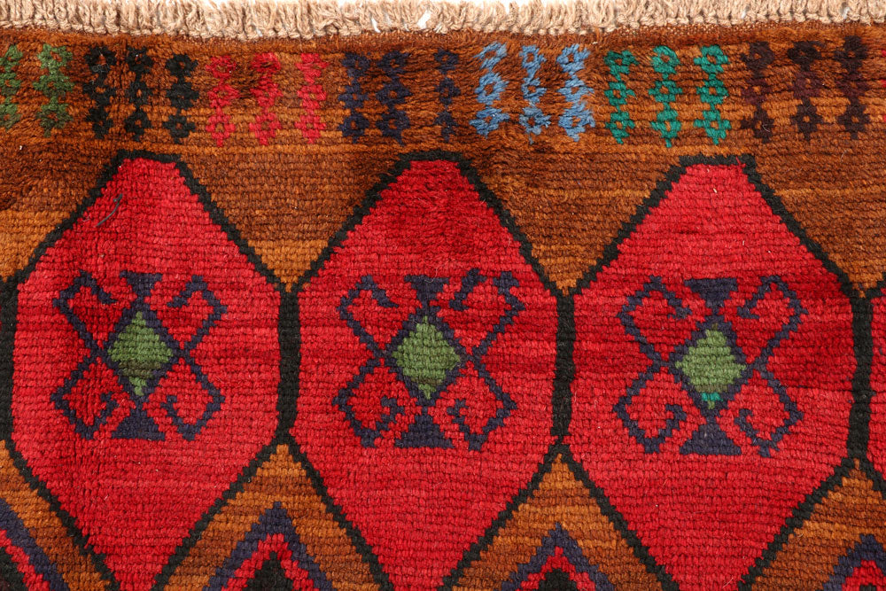 Saddle Brown Baluchi 6' x 8' - No. 57147 - ALRUG Rug Store