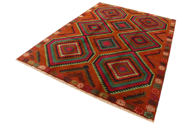 Saddle Brown Baluchi 5' 9 x 7' 10 - No. 57148 - ALRUG Rug Store