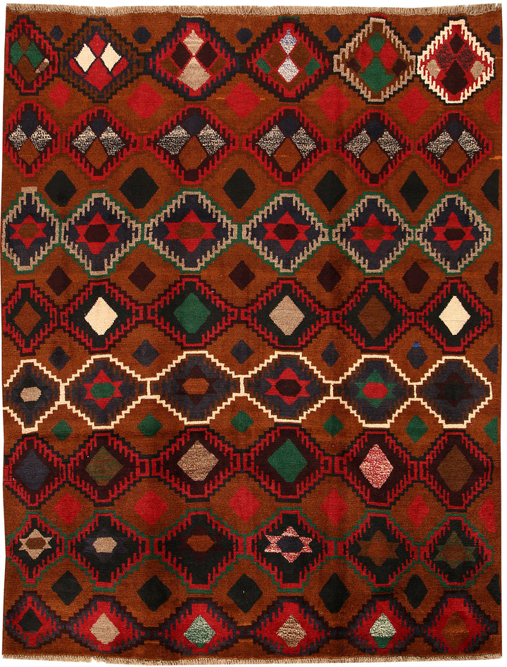 Saddle Brown Baluchi 5' 9 x 7' 10 - No. 57148 - ALRUG Rug Store