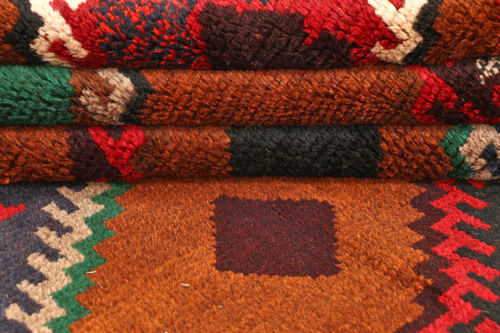 Saddle Brown Baluchi 6' 2 x 7' 10 - No. 57149 - ALRUG Rug Store