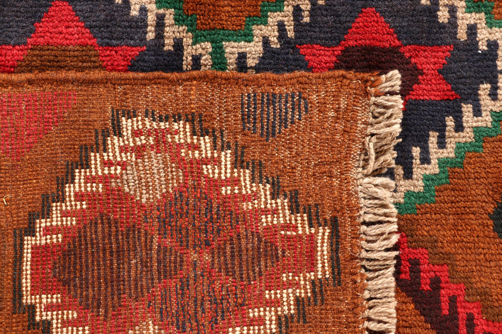 Saddle Brown Baluchi 6' 2 x 7' 10 - No. 57149 - ALRUG Rug Store