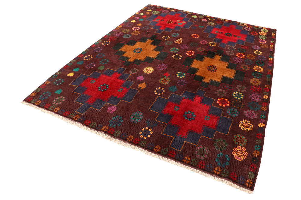 Multi Colored Baluchi 6' 2 x 7' 10 - No. 57151 - ALRUG Rug Store