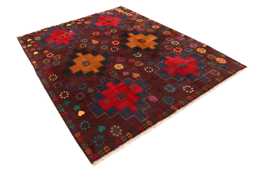 Multi Colored Baluchi 6' 2 x 7' 10 - No. 57151 - ALRUG Rug Store