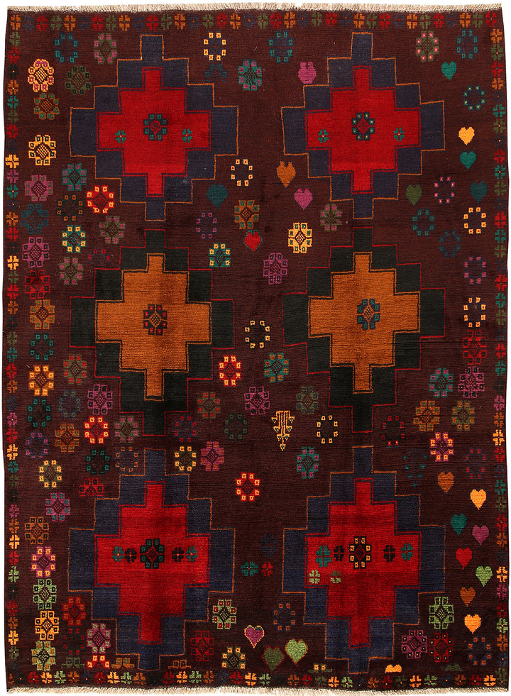Multi Colored Baluchi 6' 2 x 7' 10 - No. 57151 - ALRUG Rug Store