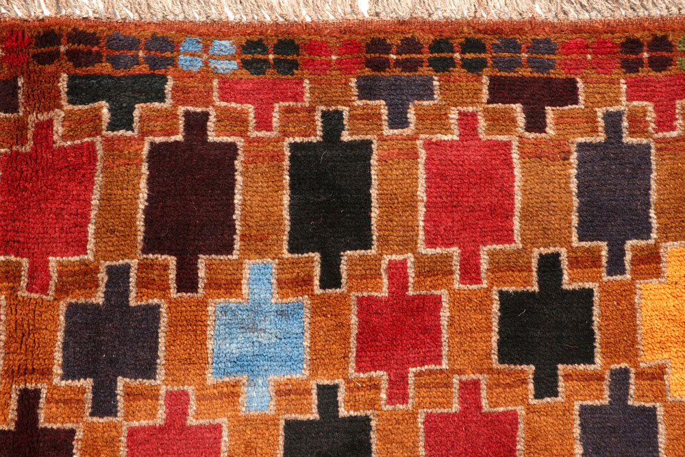 Saddle Brown Baluchi 5' 9 x 7' 9 - No. 57152 - ALRUG Rug Store