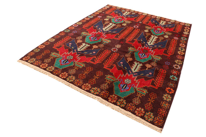 Multi Colored Baluchi 6' 3 x 8' - No. 57155 - ALRUG Rug Store