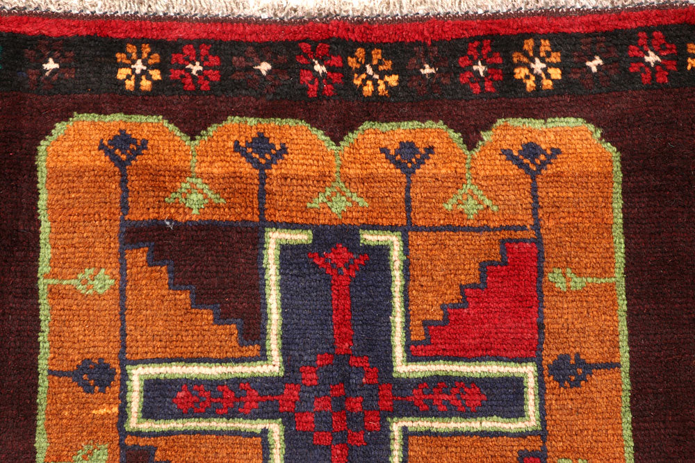 Multi Colored Baluchi 6' x 7' 10 - No. 57156 - ALRUG Rug Store